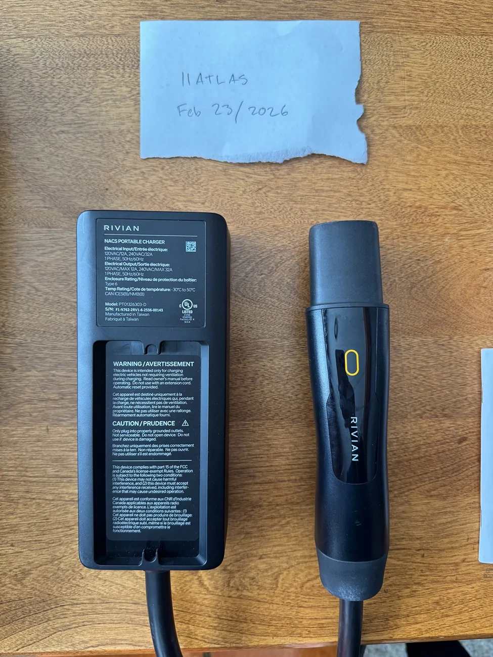 Rivian R1T R1S NACS Rivian Portable Charger - $190 IMG_9929