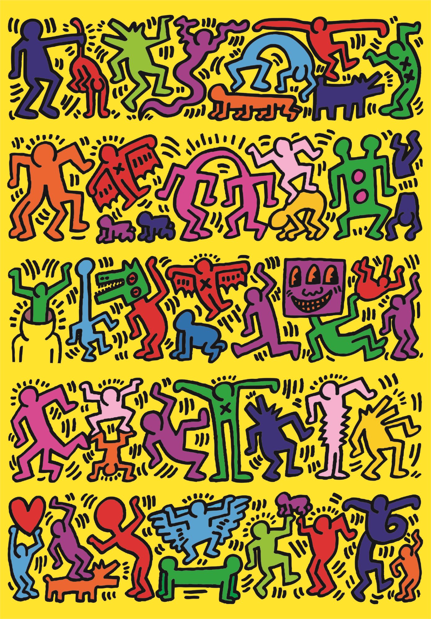 Rivian R1T R1S Wassym: My office view just got a lot more colorful (with R2 prototypes) puzzle-novo-art-series-keith-haring-1000-dilku