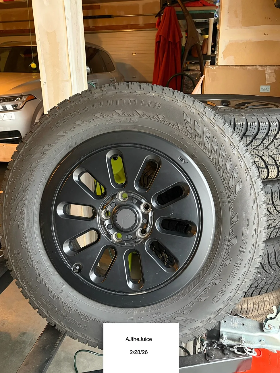 Rivian R1T R1S EV Sportline R1000 set with (WINTER) Nokian Hakkapeliitta LT3 275/65/20 (willing to sell wheels and tires separate) IMG_5411