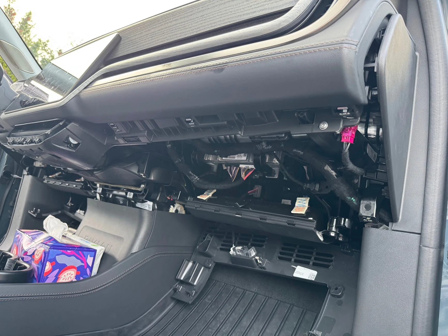 Rivian R1T R1S 50W Mobile GMRS Hidden Install - Midland MXT575 (full DIY build) IMG_2586