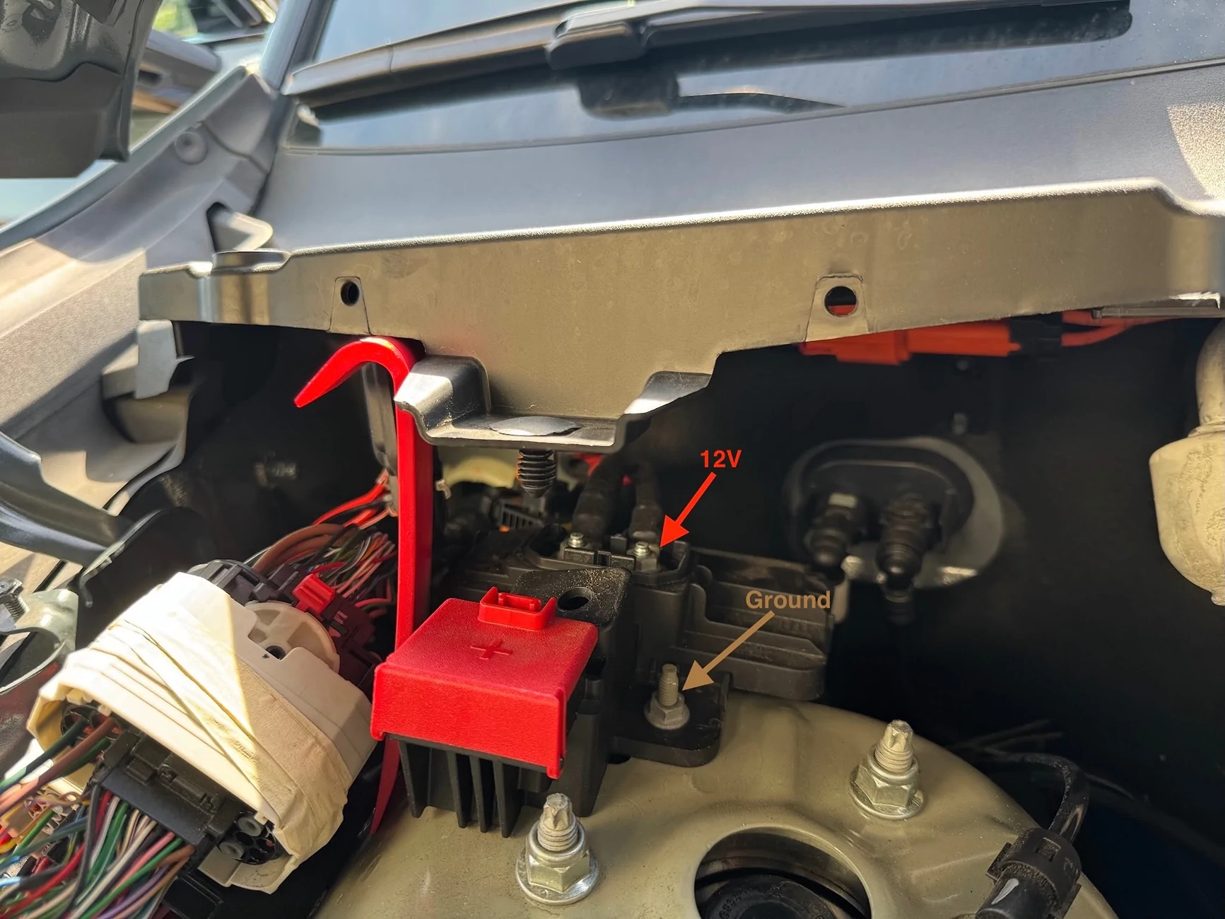 Rivian R1T R1S 50W Mobile GMRS Hidden Install - Midland MXT575 (full DIY build) IMG_2625