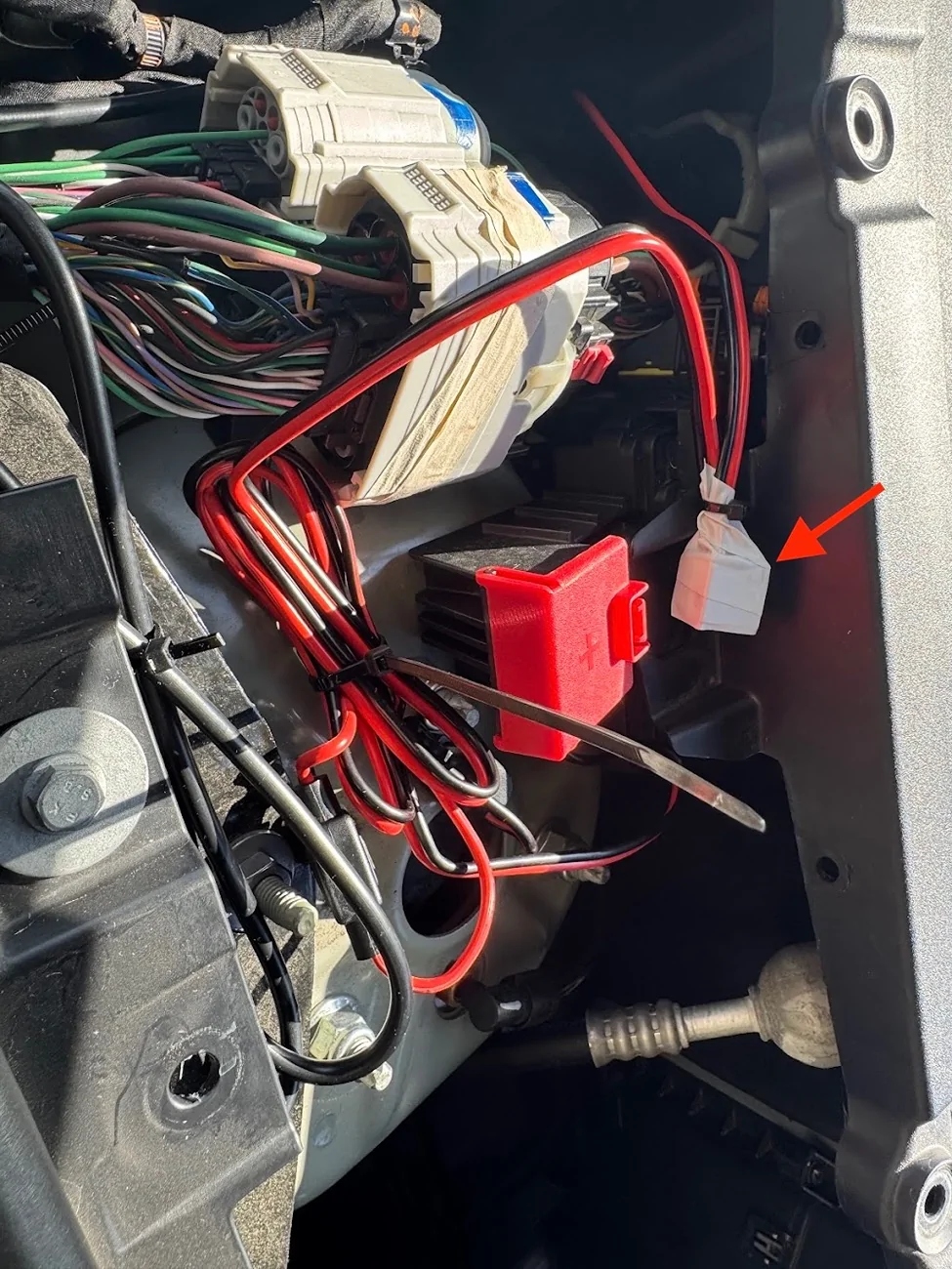 Rivian R1T R1S 50W Mobile GMRS Hidden Install - Midland MXT575 (full DIY build) IMG_2628