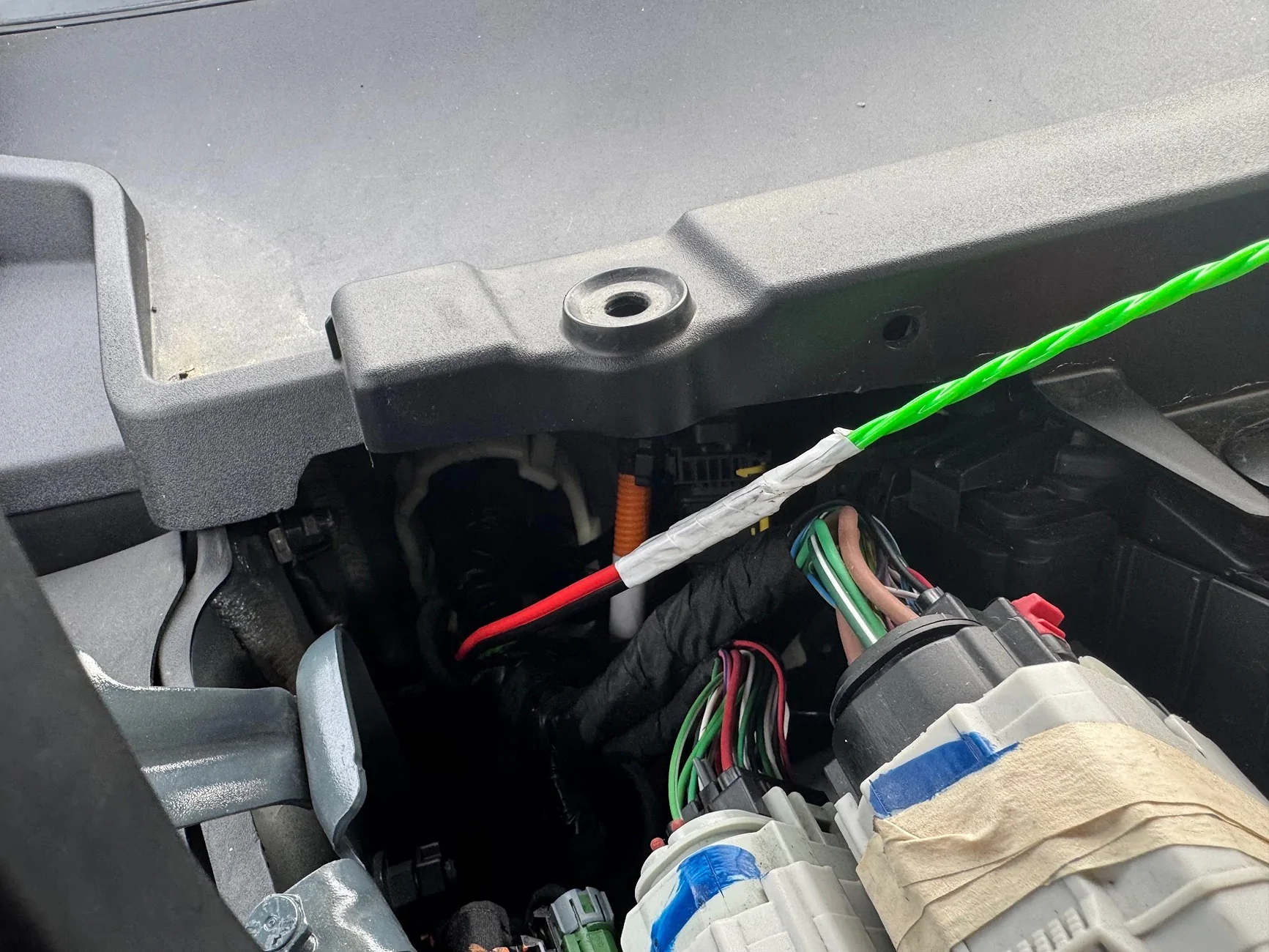 Rivian R1T R1S 50W Mobile GMRS Hidden Install - Midland MXT575 (full DIY build) IMG_2606