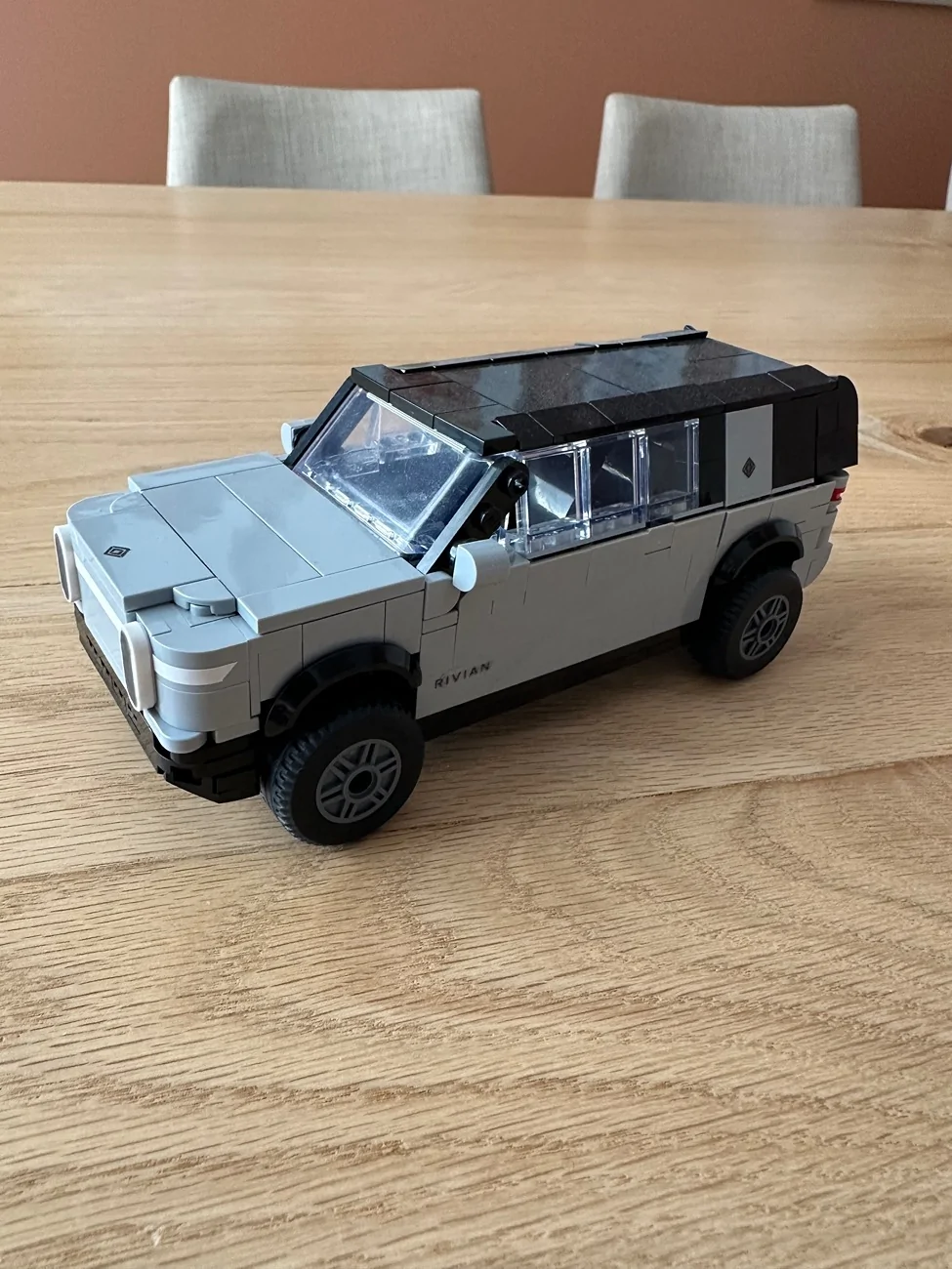 Rivian R1T R1S A Birthday Present Made With Love: my kids designed and built a Lego R1S IMG_9787