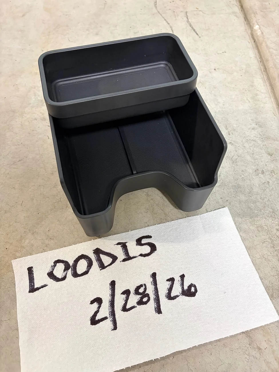 Rivian R1T R1S Rivian OEM center console organizer IMG_0285