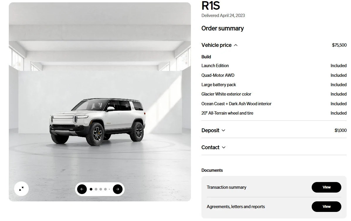 Rivian R1T R1S "Owner Since" date info now displayed in Rivian Account 3/2026 1772725578825-2g