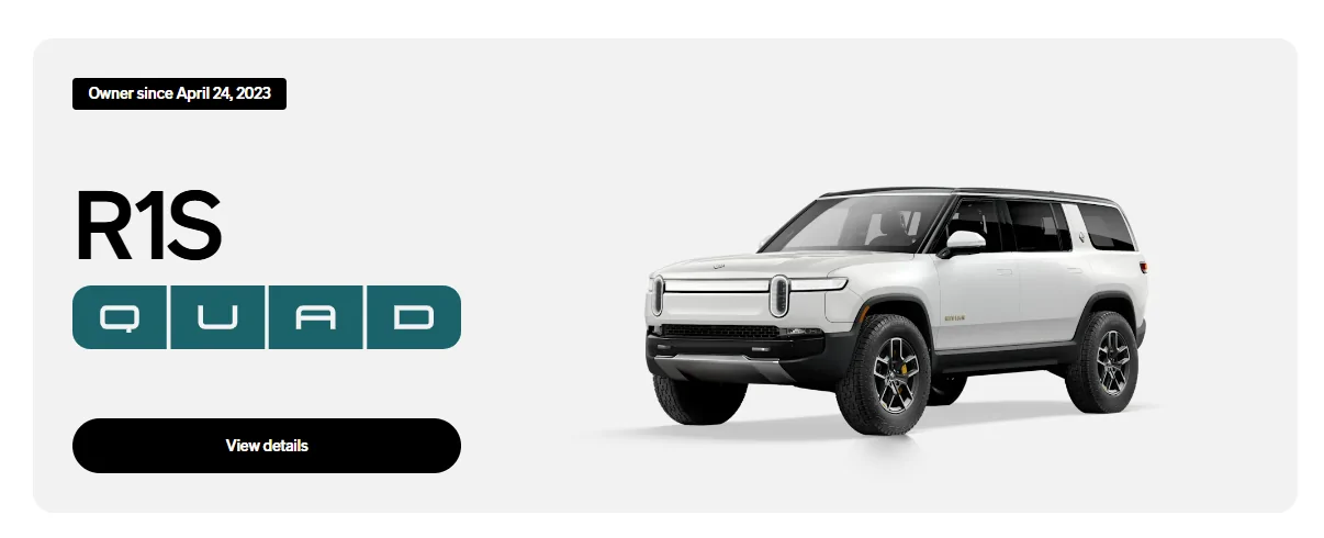 Rivian R1T R1S "Owner Since" date info now displayed in Rivian Account 3/2026 1772725639305-72