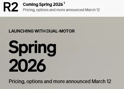 Rivian R1T R1S Starting from $45K Wording Removed from R2 Website 👀 1772821046676-kc
