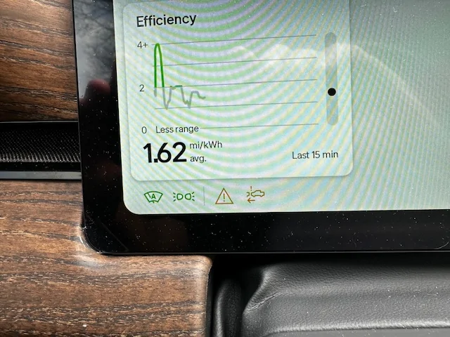 Rivian R1T R1S 2026 R1T Tri - Less 1k miles - ADAC problems - warning icons IMG_9869