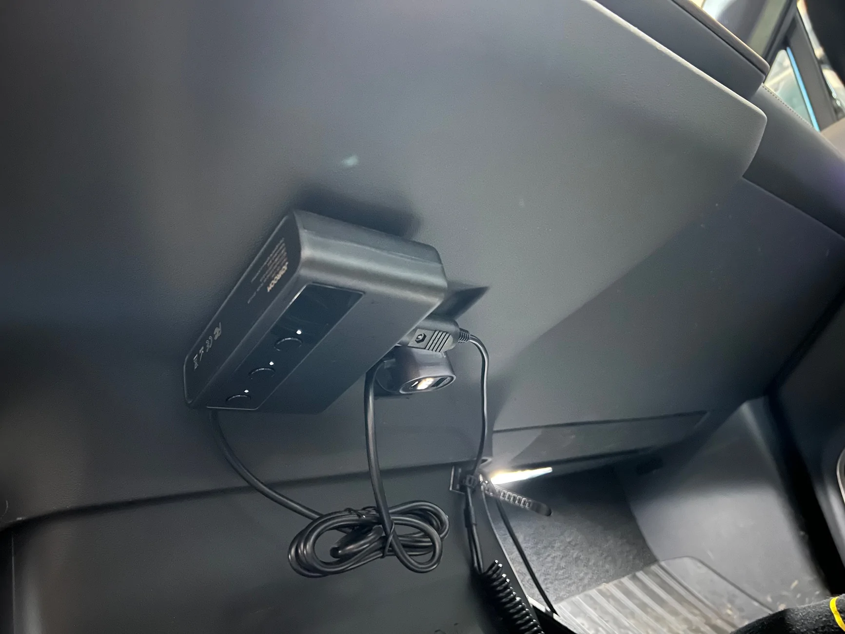 Rivian R1T R1S What sticks to this dash material???? IMG_4537