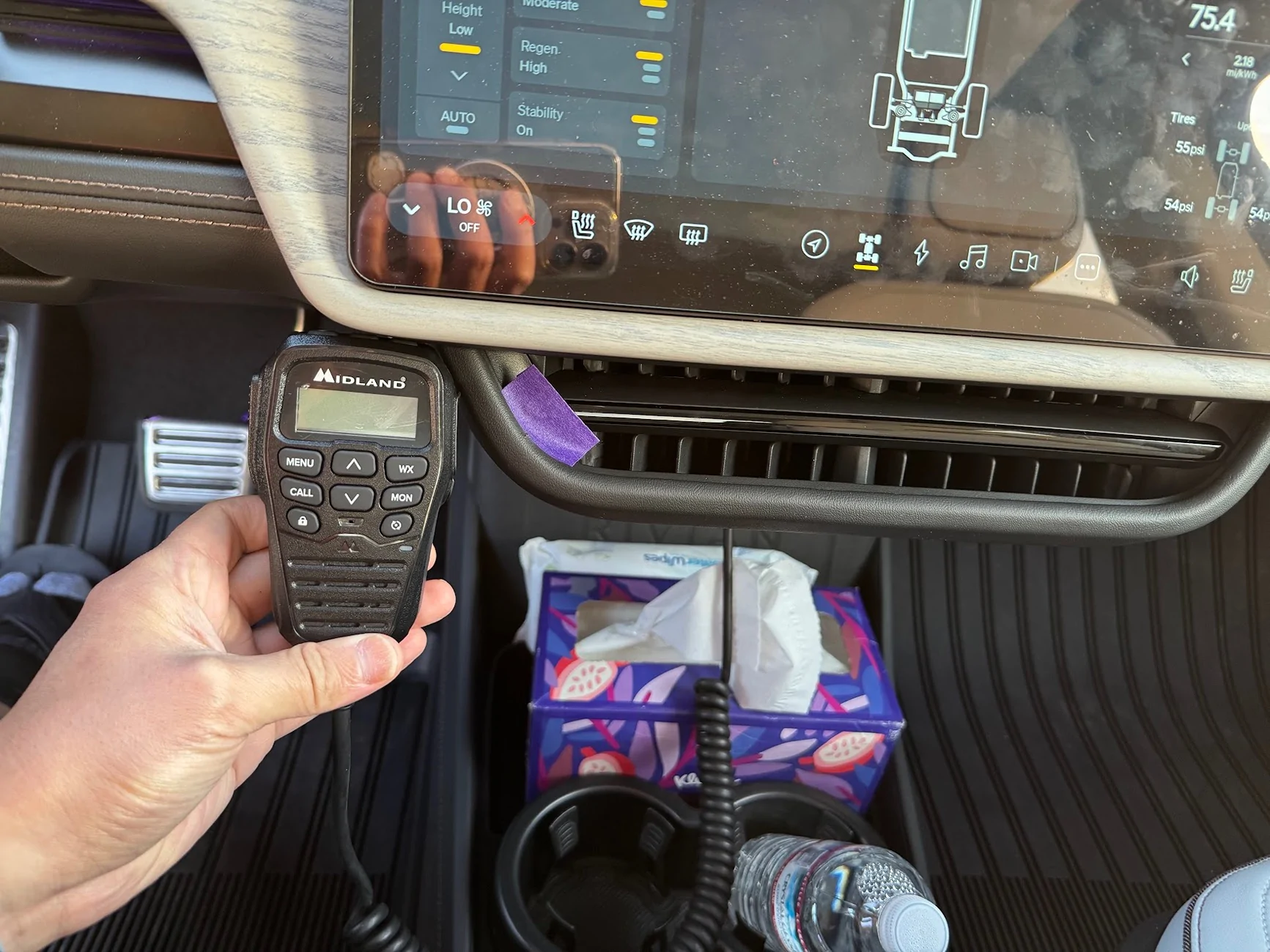 Rivian R1T R1S What sticks to this dash material???? IMG_2859