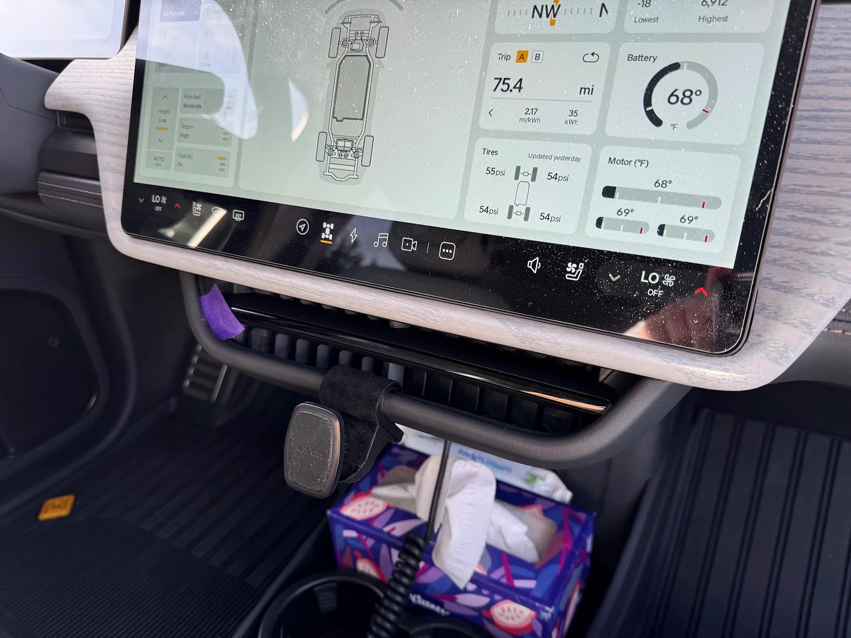 Rivian R1T R1S What sticks to this dash material???? IMG_2871