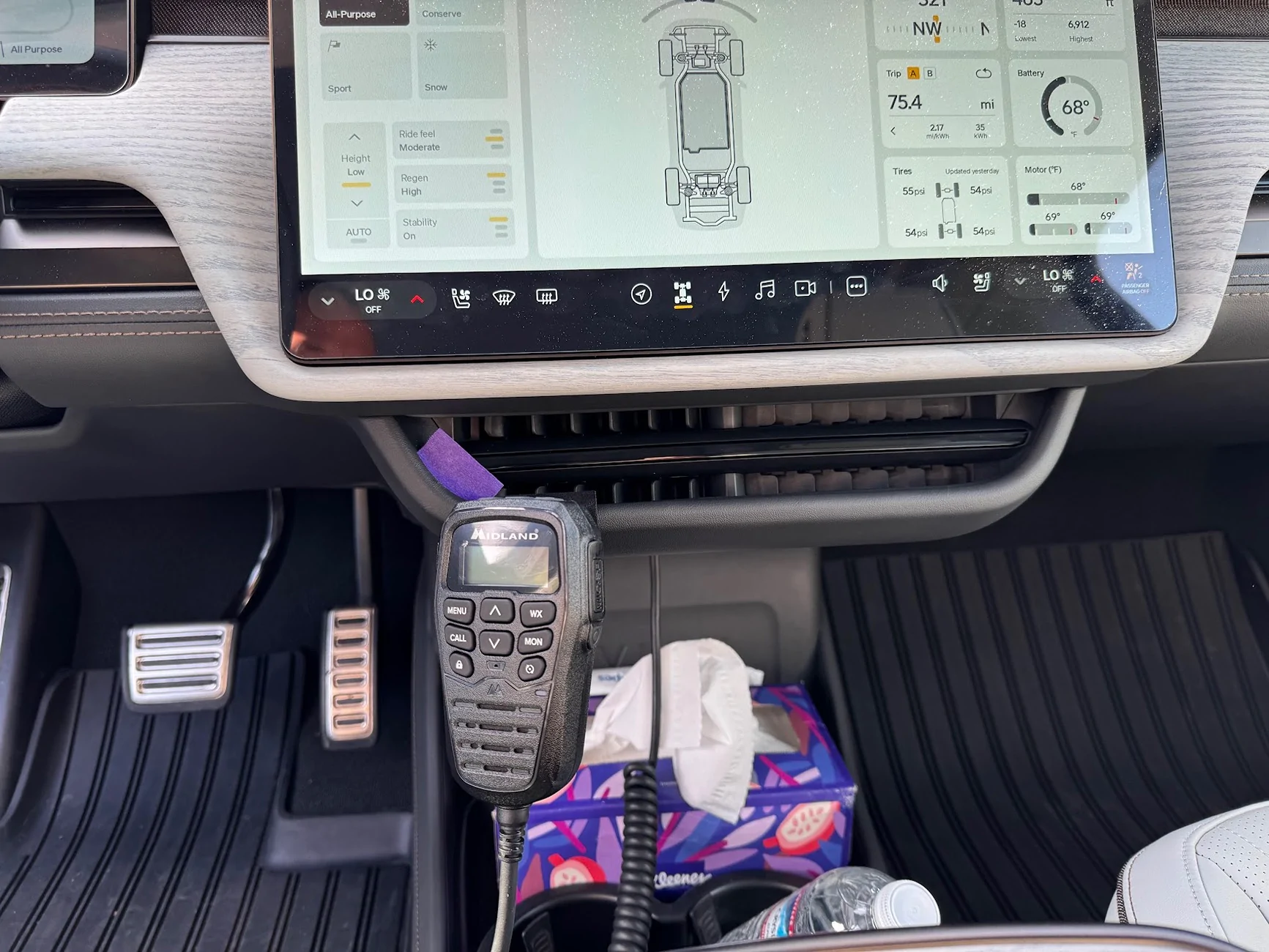 Rivian R1T R1S 50W Mobile GMRS Hidden Install - Midland MXT575 (full DIY build) IMG_2874