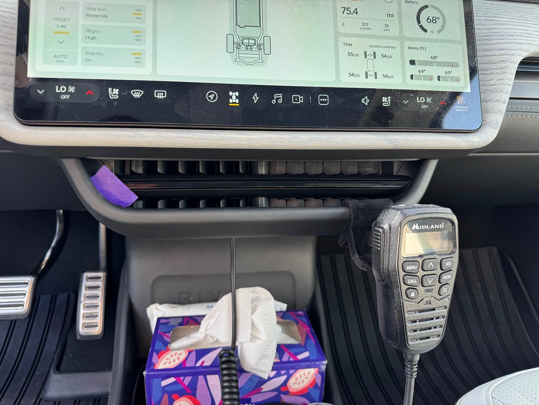 Rivian R1T R1S 50W Mobile GMRS Hidden Install - Midland MXT575 (full DIY build) IMG_2876
