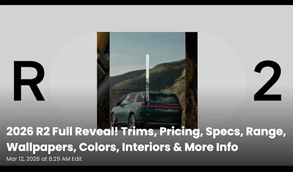 Rivian R1T R1S A funny effect of the price disaster r2
