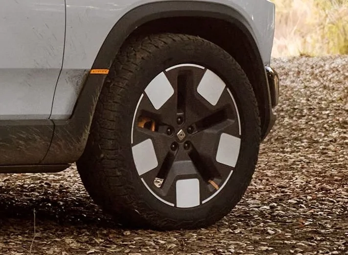 Rivian R1T R1S R2 Wheels Options, Tire Sizes, Width, Offset - Hub Bore Size - 19" and 20" 19%22 All Season AS Wheel (Standard Trim)