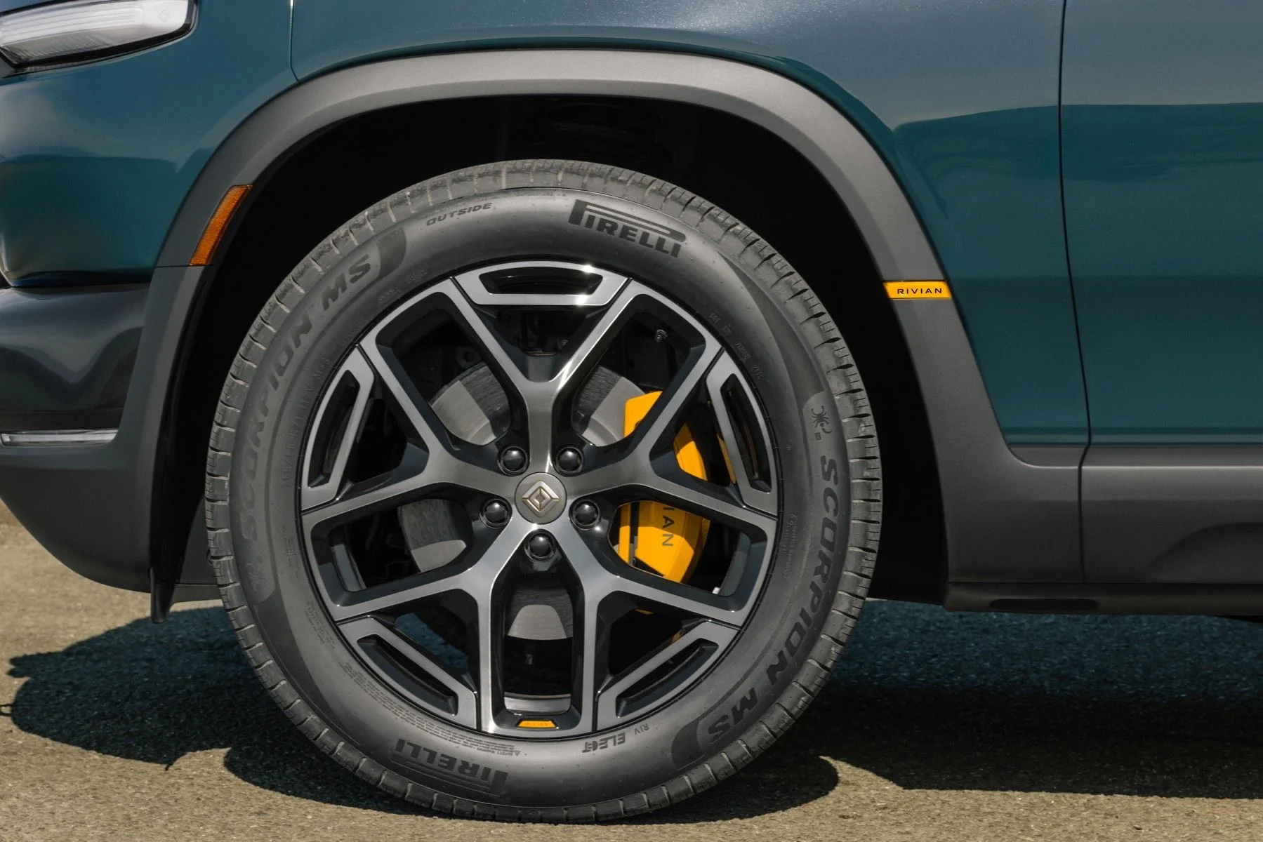 Rivian R1T R1S R2 Wheels Options, Tire Sizes, Width, Offset - Hub Bore Size - 19" and 20" 21%22 All Season Sport Wheel (Premium Trim, Performance Trim)