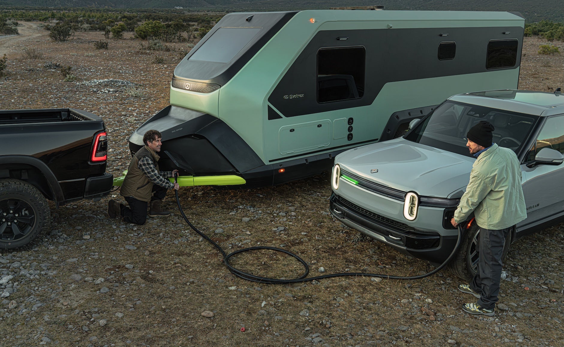 Rivian R1T R1S Stop Guessing Your Off-Grid Limits. Start Calculating Them. | Evotrex Off-Grid Calculator Evotrex-PG5_011-1