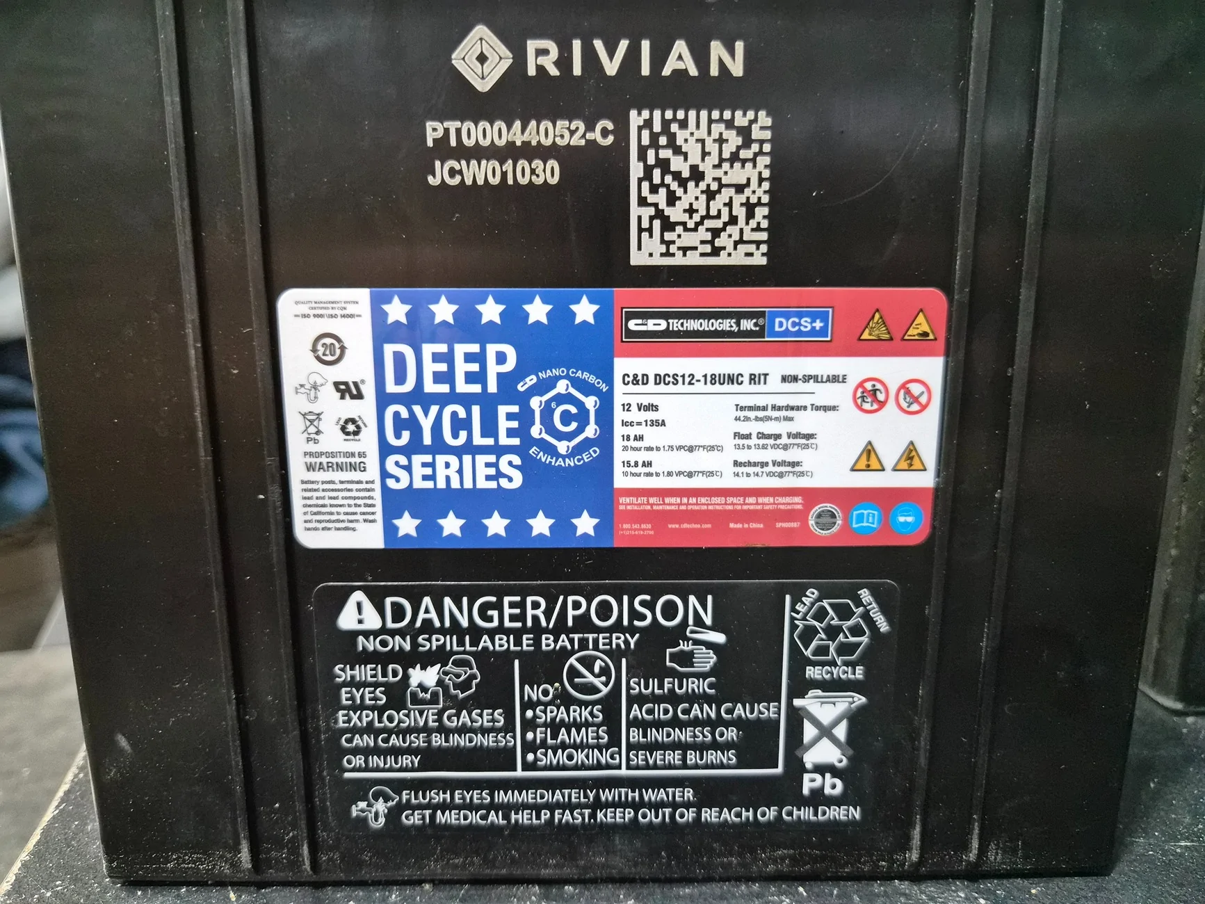 Rivian R1T R1S Ohmmu Announces BT19 Sodium 12V Batteries for Rivians: Thoughts? 20260314_170616