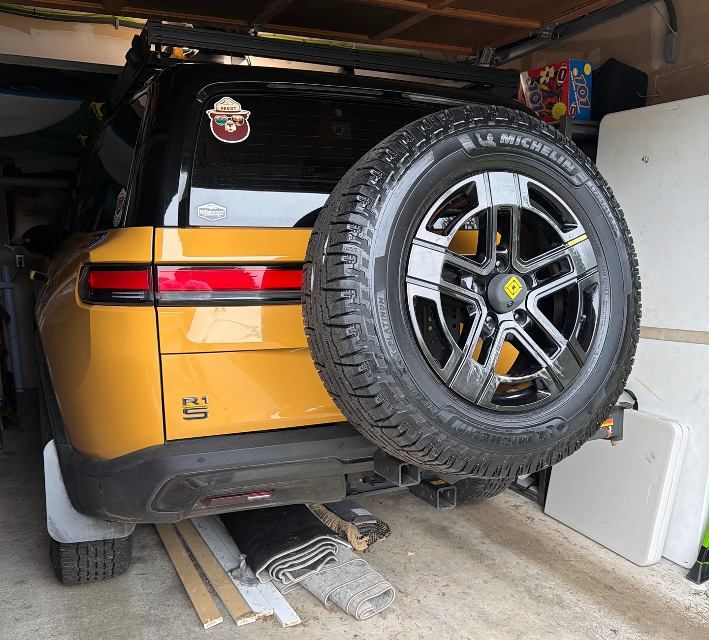 Rivian R1T R1S Rear Camera View Swingaway Relocation IMG_5353