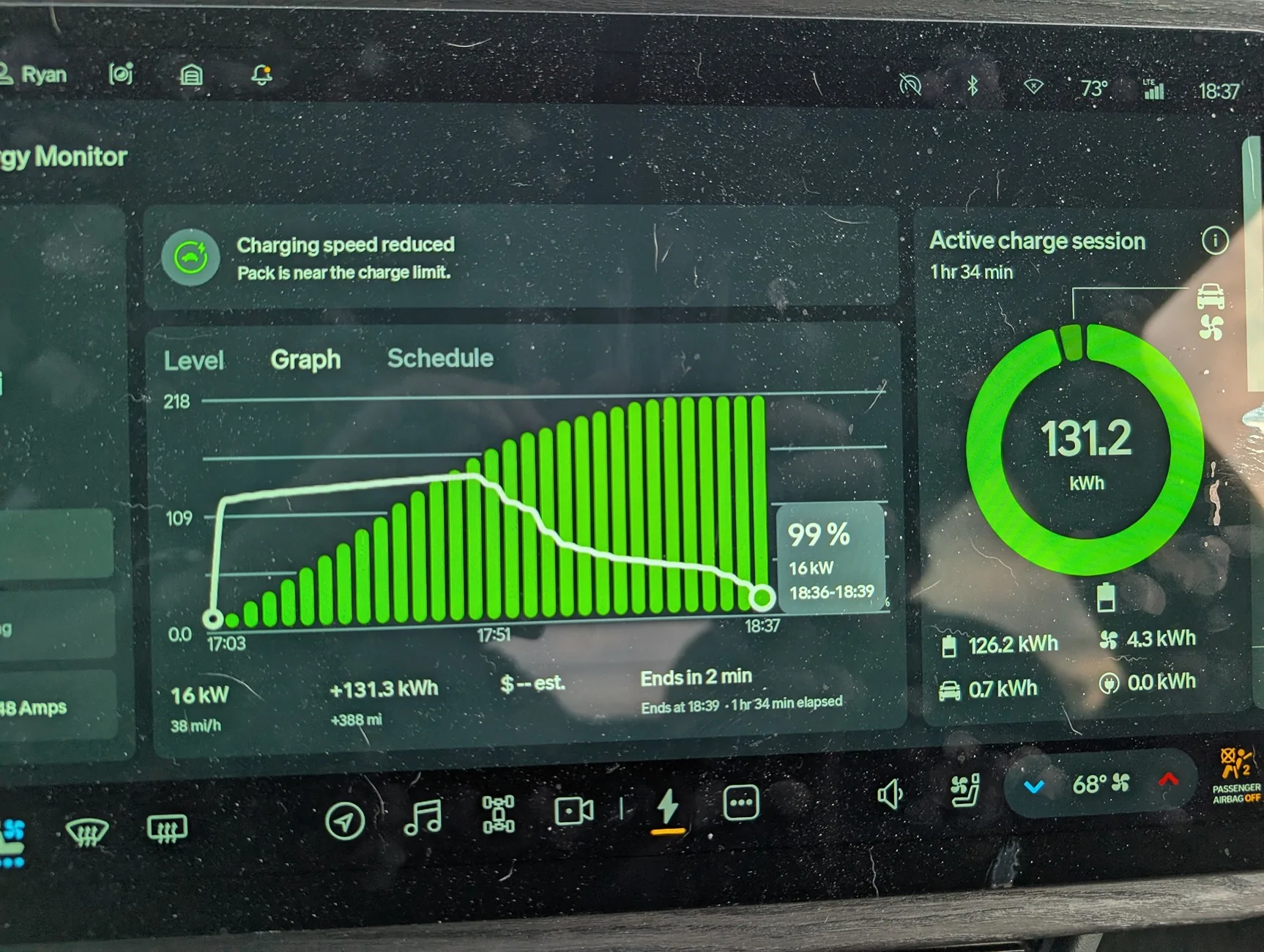 Rivian R1T R1S Strange calibration issue on gen2 Max Pack - service has not seen this before PXL_20260319_013749328