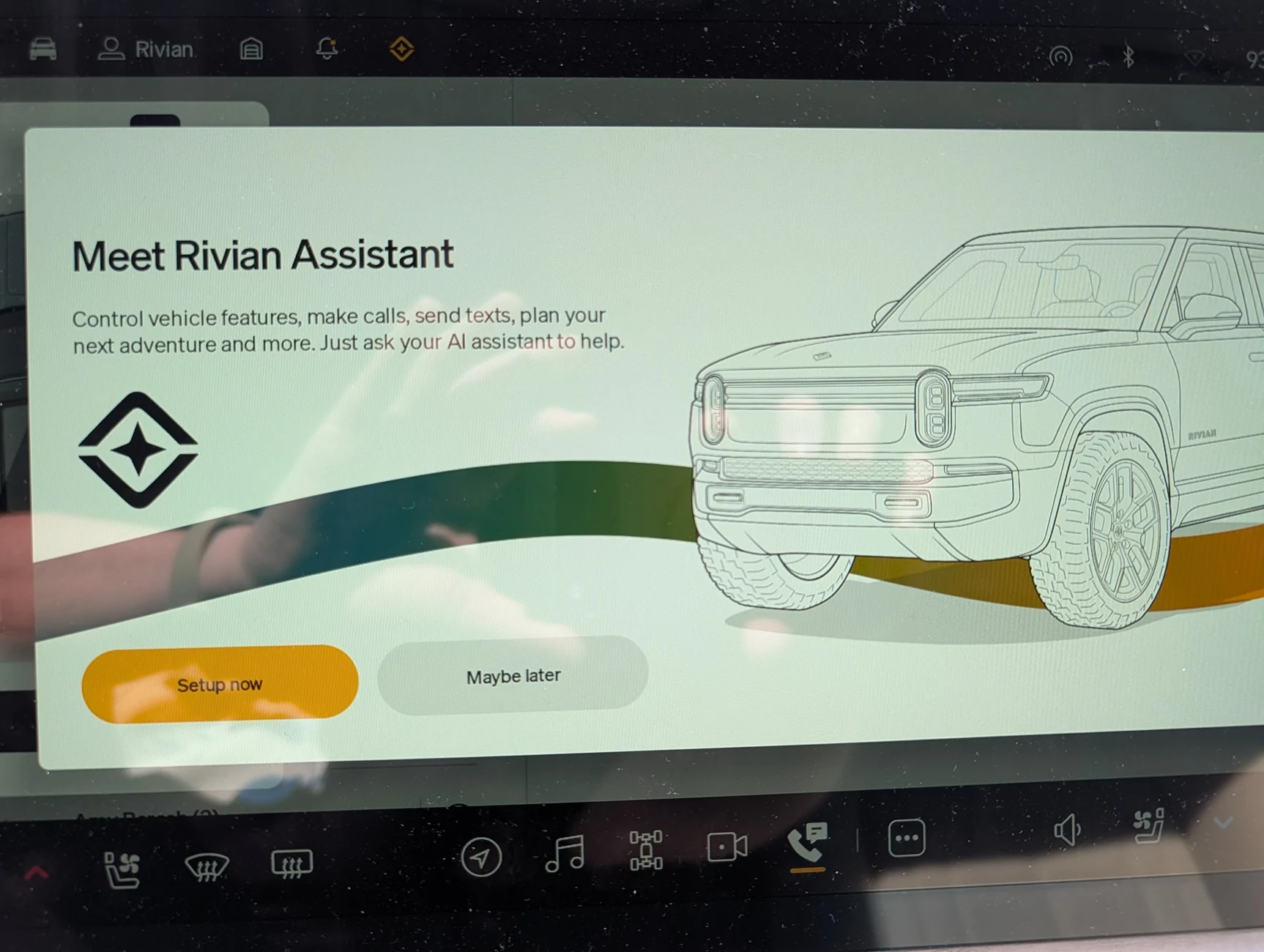 Rivian R1T R1S Rivian Assistant is here!! (Update: not quite yet) (Update 2: it's here!!) PXL_20260319_220729440.MP