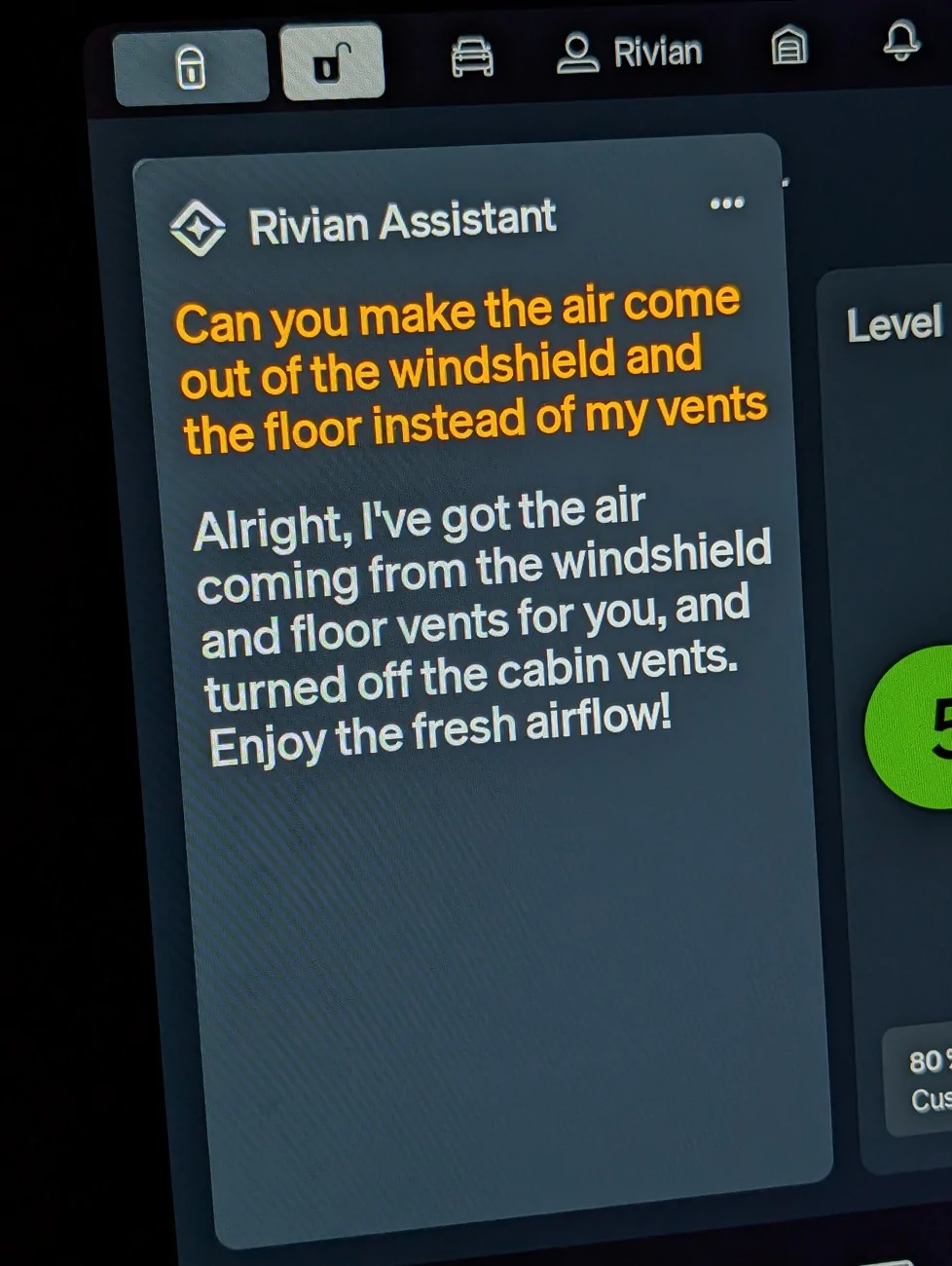 Rivian R1T R1S Rivian Assistant is here!! (Update: not quite yet) (Update 2: it's here!!) PXL_20260320_033847233