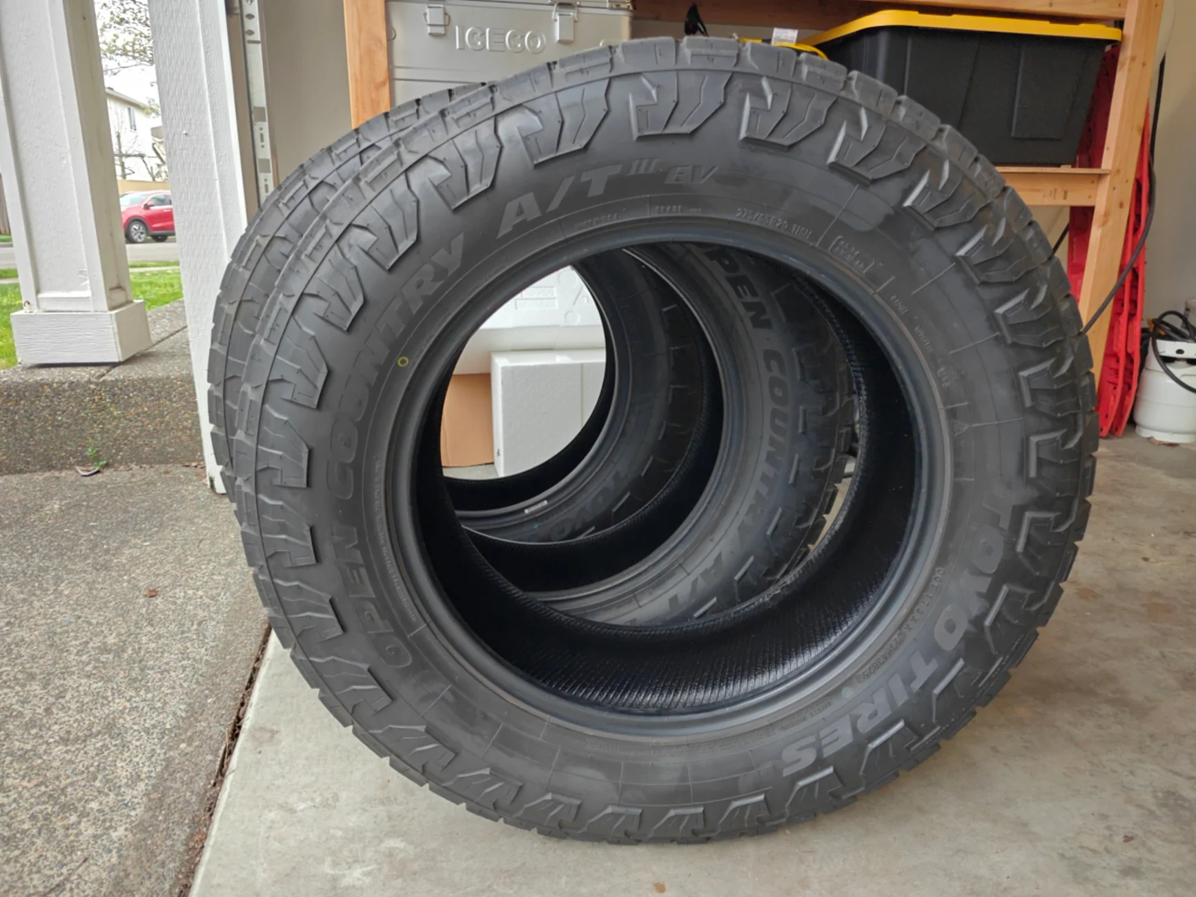Rivian R1T R1S 3x Toyo OpenCountry AT III EV SL tires, 2k miles, $200 ea or $500 as set IMG20260319114457