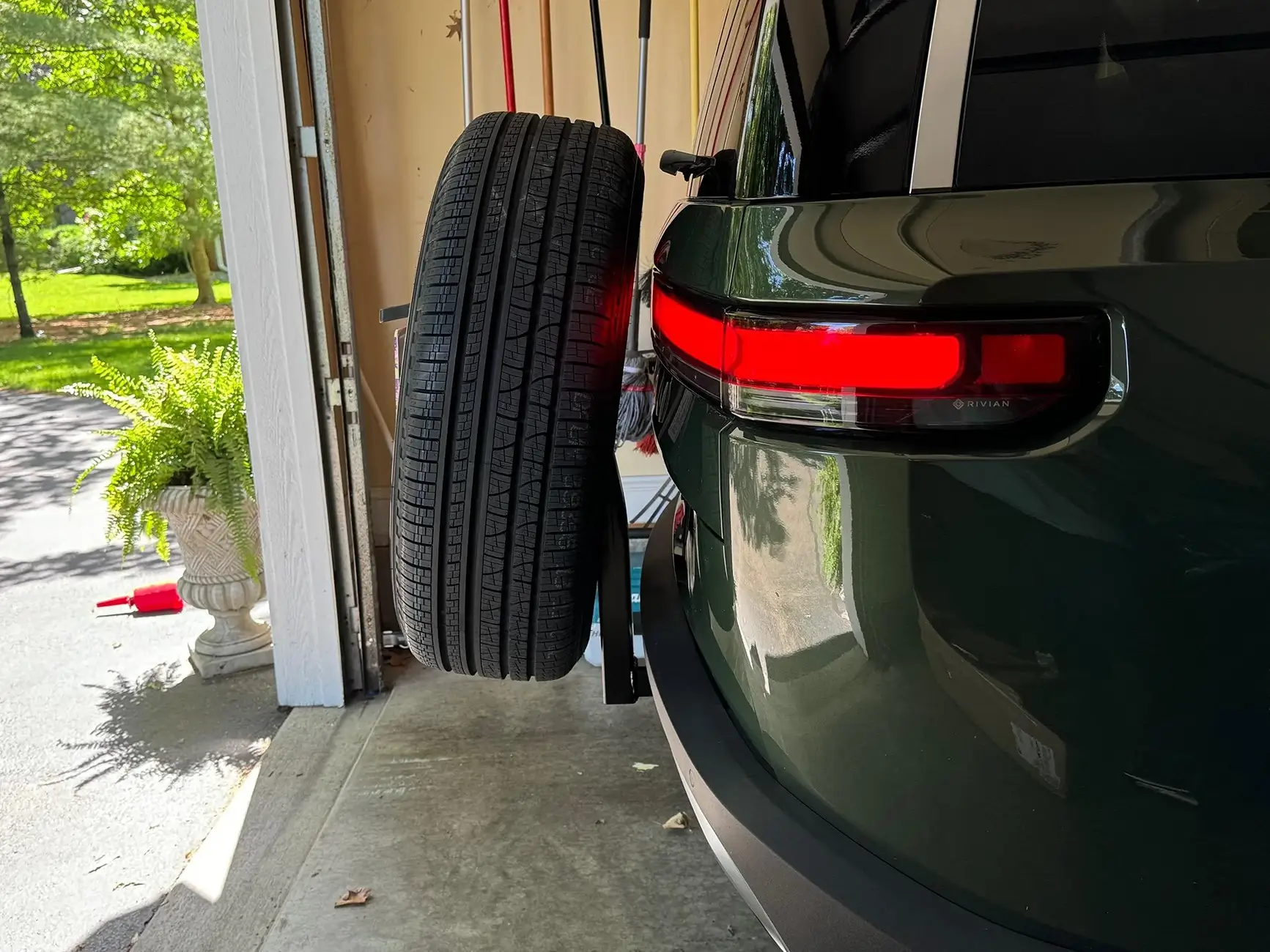 Rivian R1T R1S New OEM 21” road wheel and tire for sale $600 IMG_5645