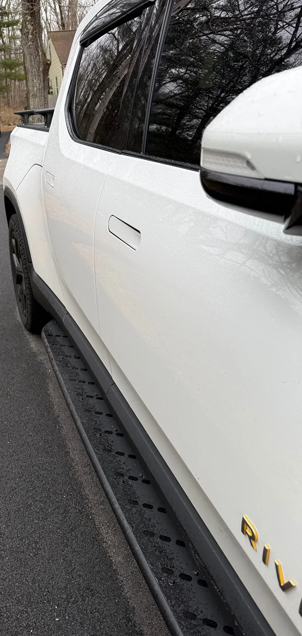 Rivian R1T R1S Damaged door handle IMG_2536