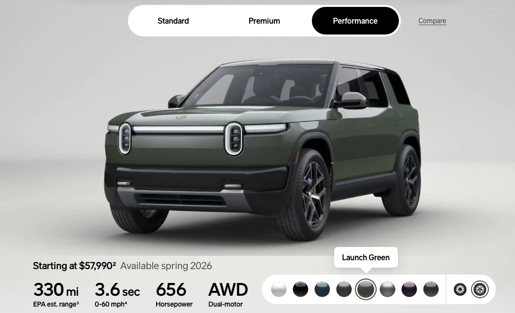 Rivian R1T R1S Is R2 base color now Glacier White? Image 3-23-26 at 2.29 PM (1)