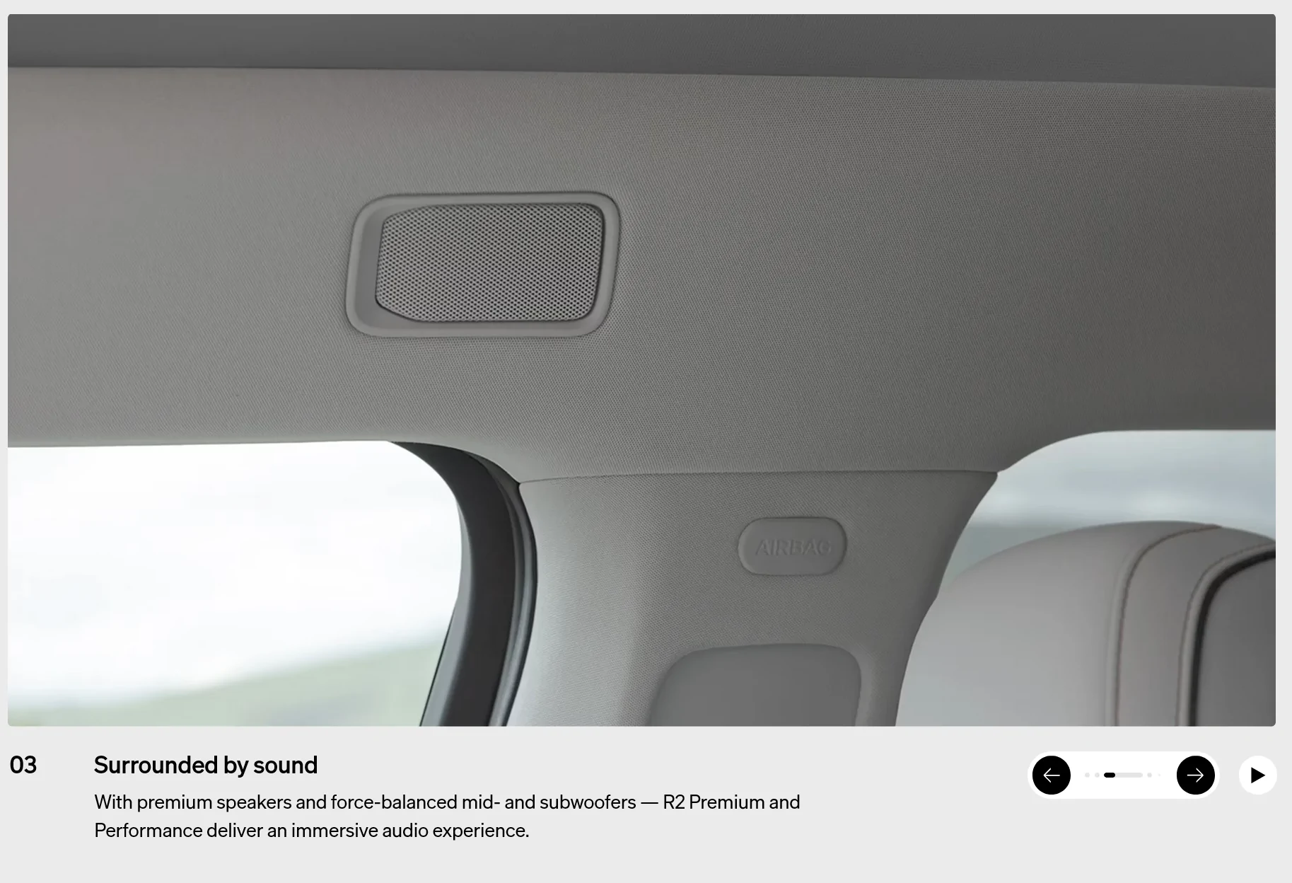 Rivian R1T R1S Grab Handles for R2 speaker grill