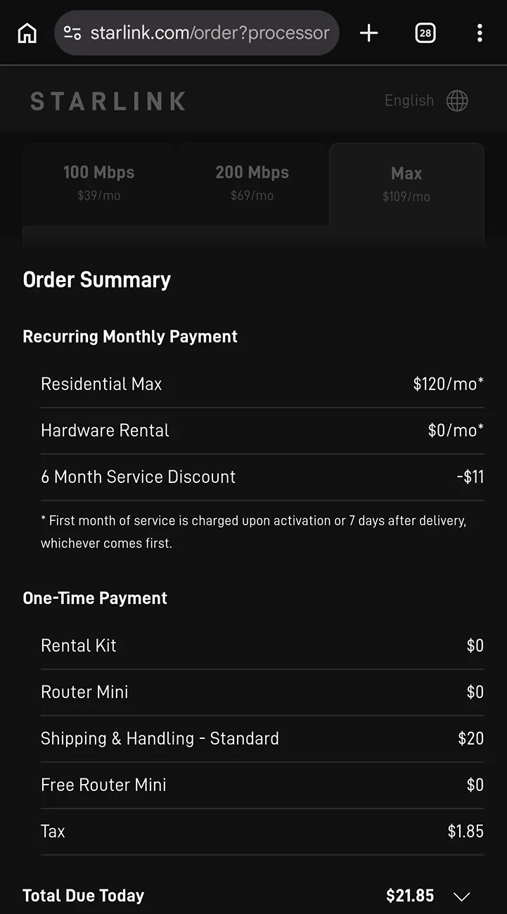 Rivian R1T R1S Starlink Mini Fire Sale ($199) --  My experience with the service 18030