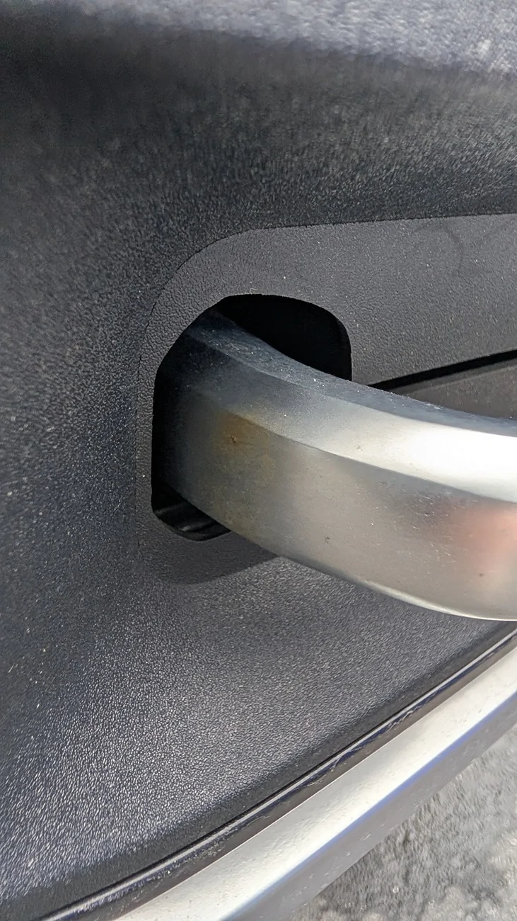Rivian R1T R1S Rust developing on tow hooks. PXL_20260326_181227917