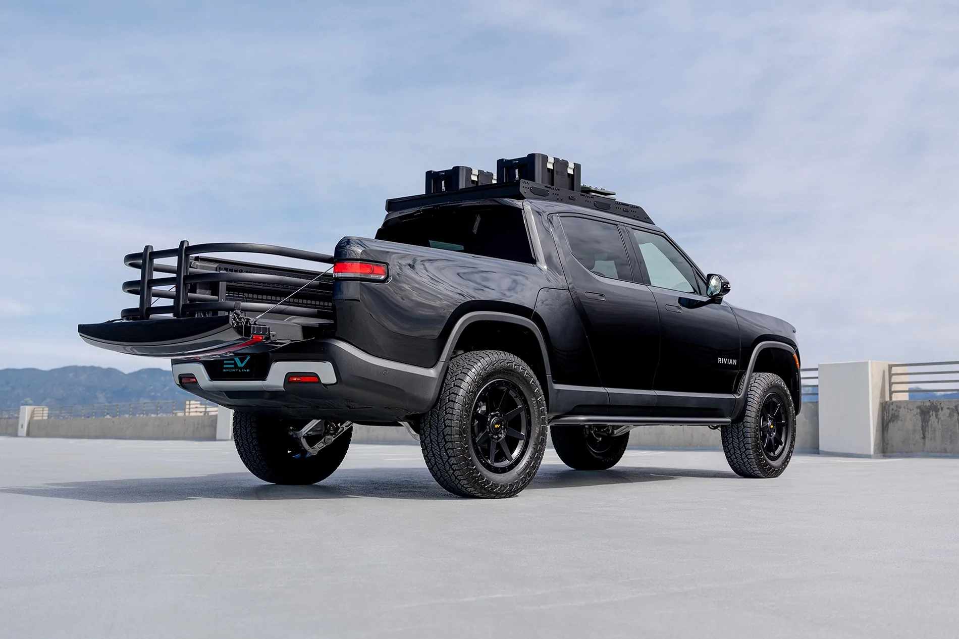 Rivian R1T R1S Who has a Gen II R1T and is in LA area that wants a special deal on upgrades? midnight-rivian-r1t-20-inch-wheels-r800-satin-black-overland-1920-5