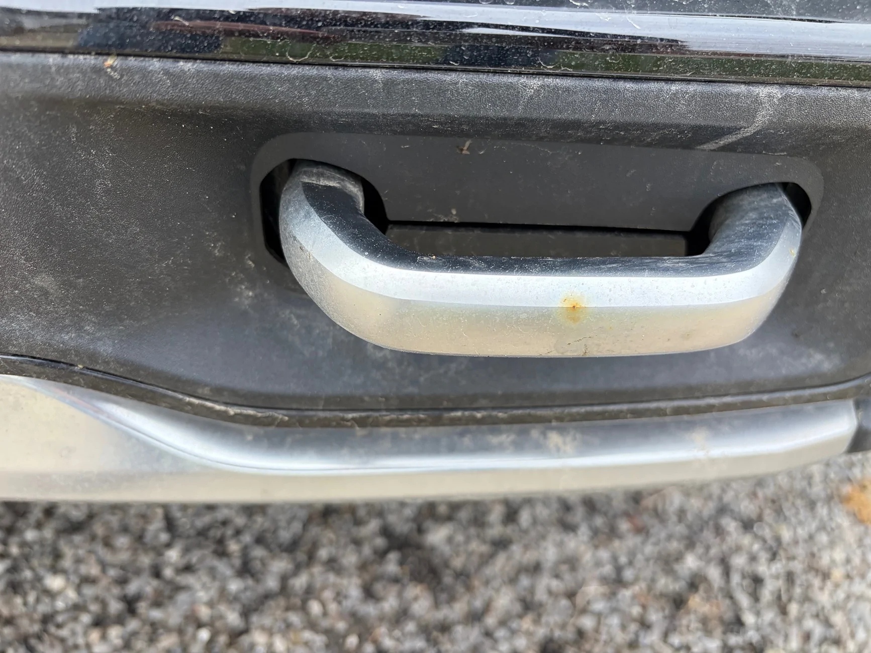 Rivian R1T R1S Rust developing on tow hooks. IMG_0441