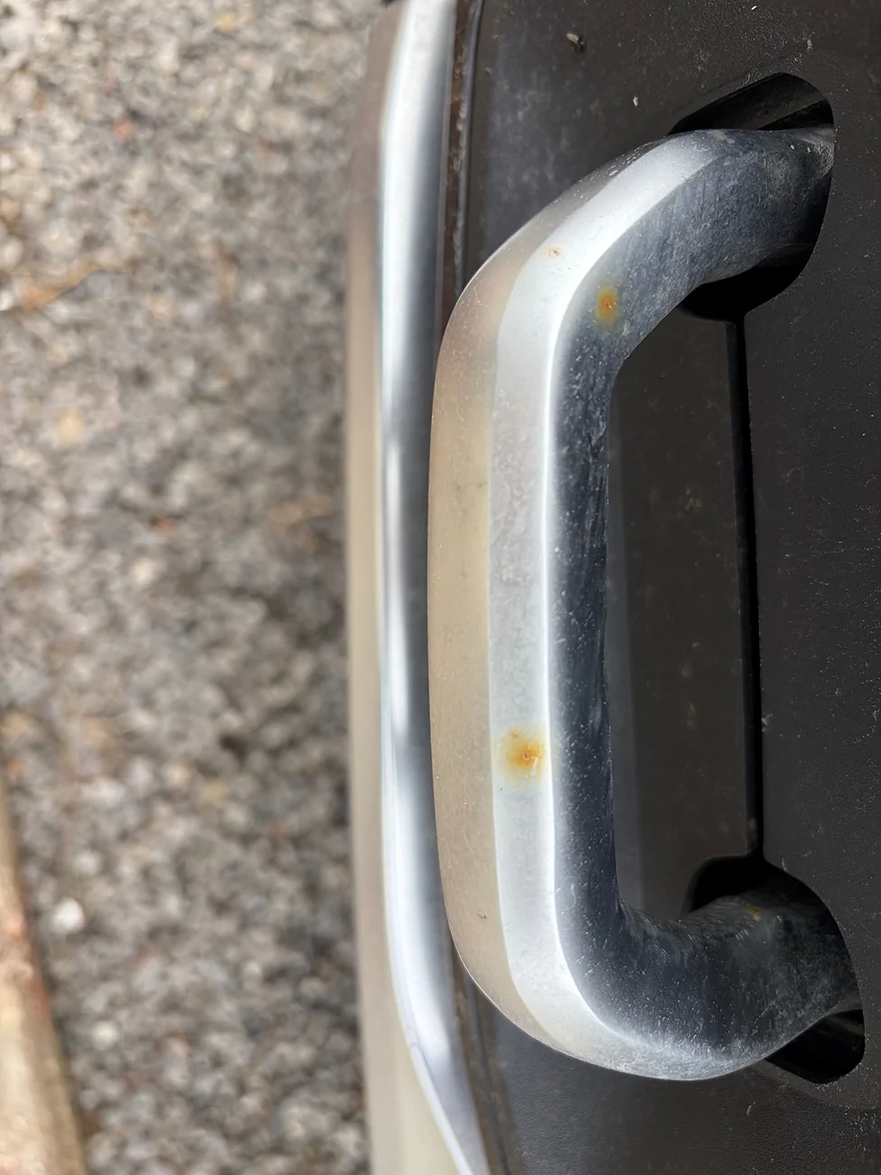 Rivian R1T R1S Rust developing on tow hooks. IMG_0440