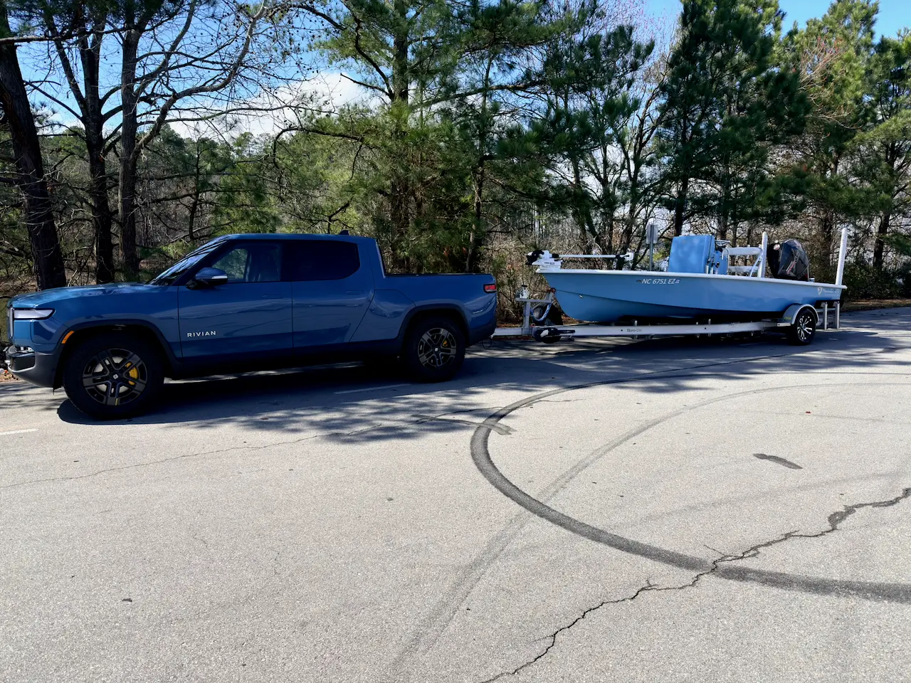 Rivian R1T R1S Towing + Efficiency: Please post your experience! IMG_8879
