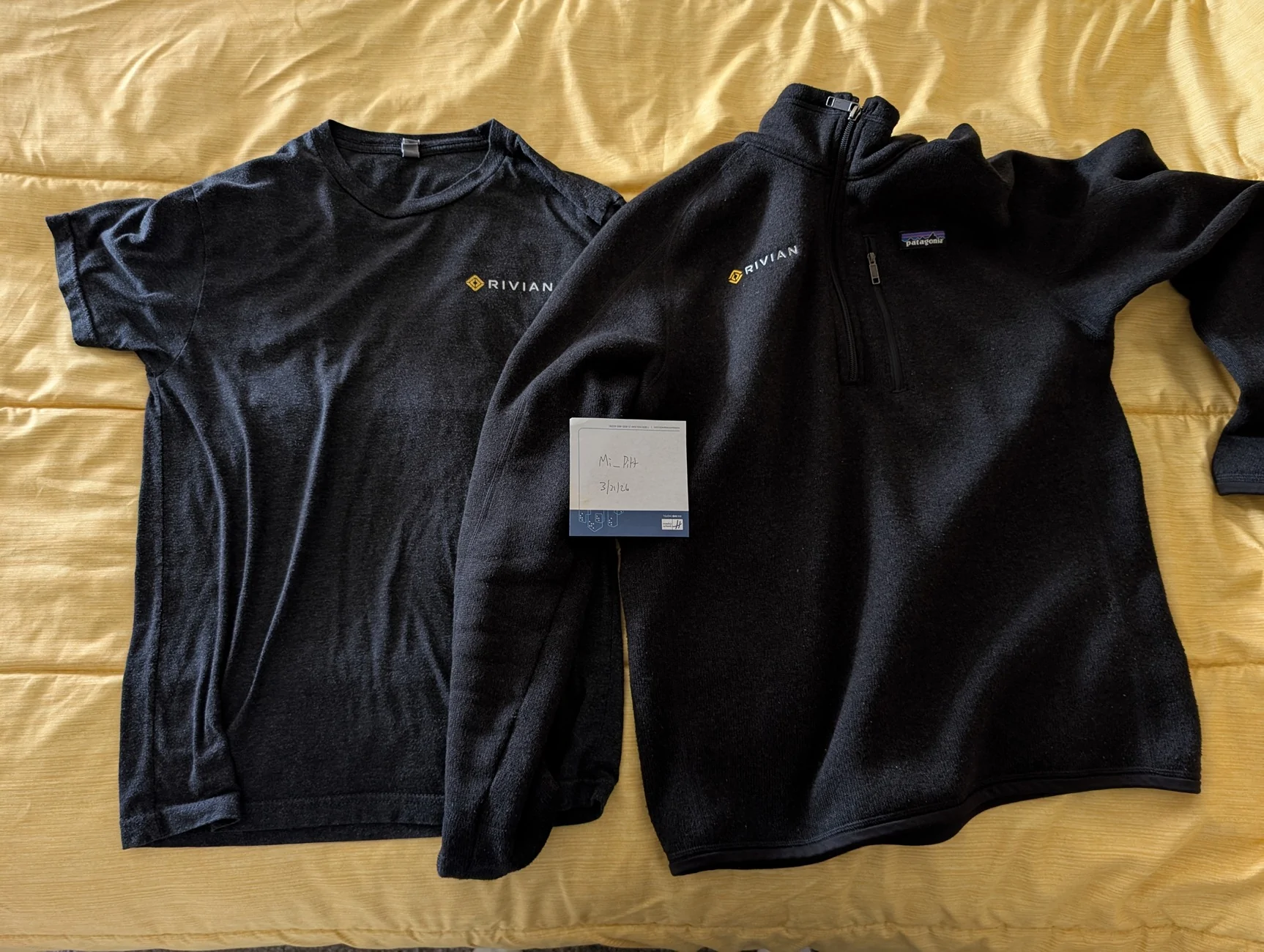 Rivian R1T R1S [Local Pickup Western PA] - Rivian Patagonia Jacket and T-shirt for sale $100 OBO PXL_20260331_154202055