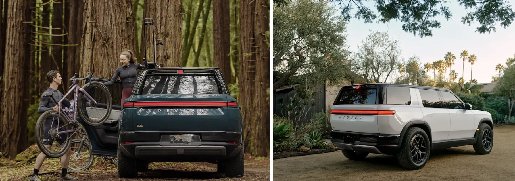 Rivian R1T R1S R2 Size: will it fit in my garage? How many suitcases can it hold? How roomy is backseat? Can golf clubs fit in front trunk frunk? Screenshot 2026-03-31 at 12.01.57 PM