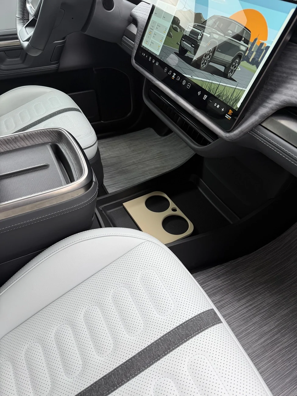 Rivian R1T R1S R1T / R1S Sliding Center Storage System (Gen 2) by JC310Designs IMG_1952