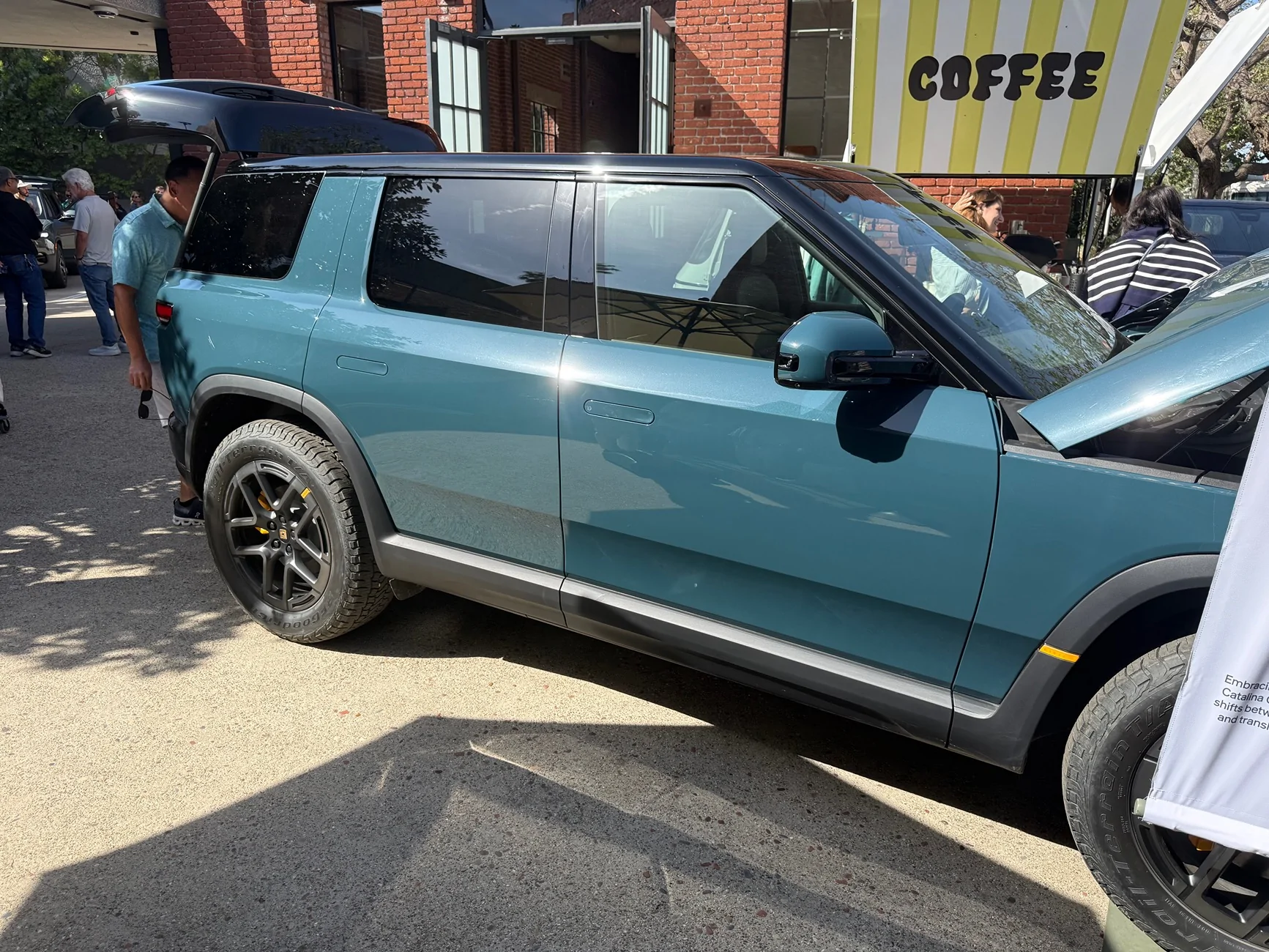 Rivian R1T R1S R2 at Venice Beach Block Party (Catalina Cove, Launch Green, Half Moon Grey, Glacier White, Midnight Black) 152518-84d8395a11896fb1f8cf540b96bb3cbd (1)