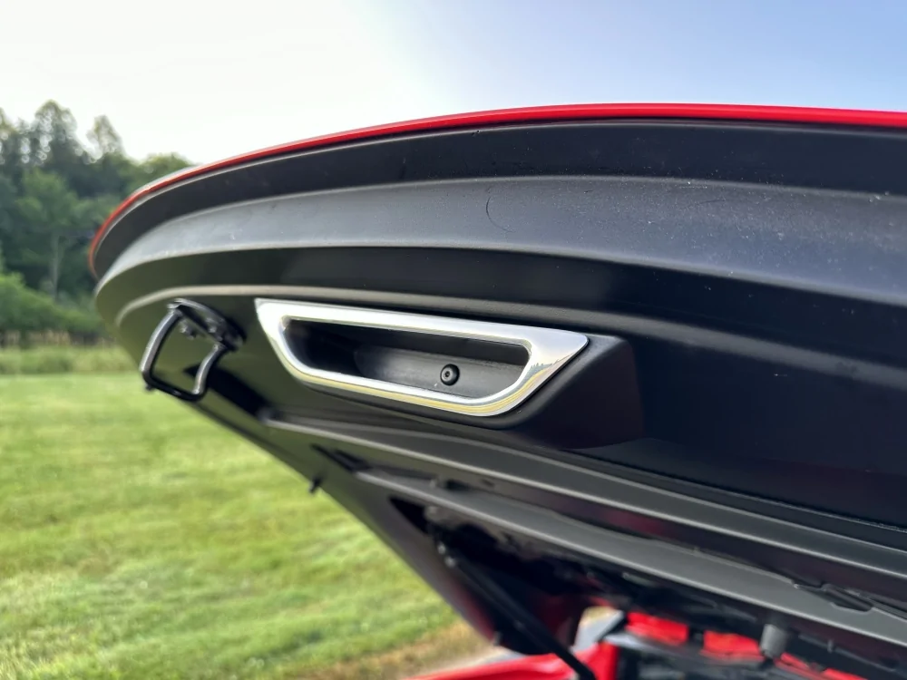 Rivian R1T R1S R2 soft close frunk and “Dynamic Roof” c8-corvette-billet-aluminum-rear-hatch-handle-2