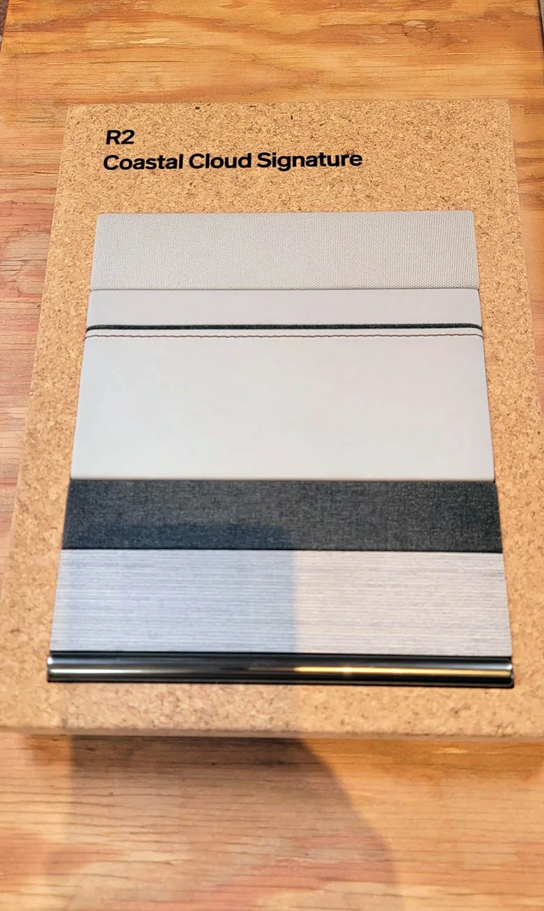 Rivian R1T R1S R2 at Venice Beach Block Party (Catalina Cove, Launch Green, Half Moon Grey, Glacier White, Midnight Black) costal cloud signature interior rivian r2