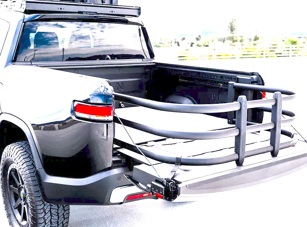 Rivian R1T R1S Rivian Partners with EV Sportline to Offer R1T Bed Extender Through Official Gear Shop Screenshot 2026-04-06 at 5.26.22 PM