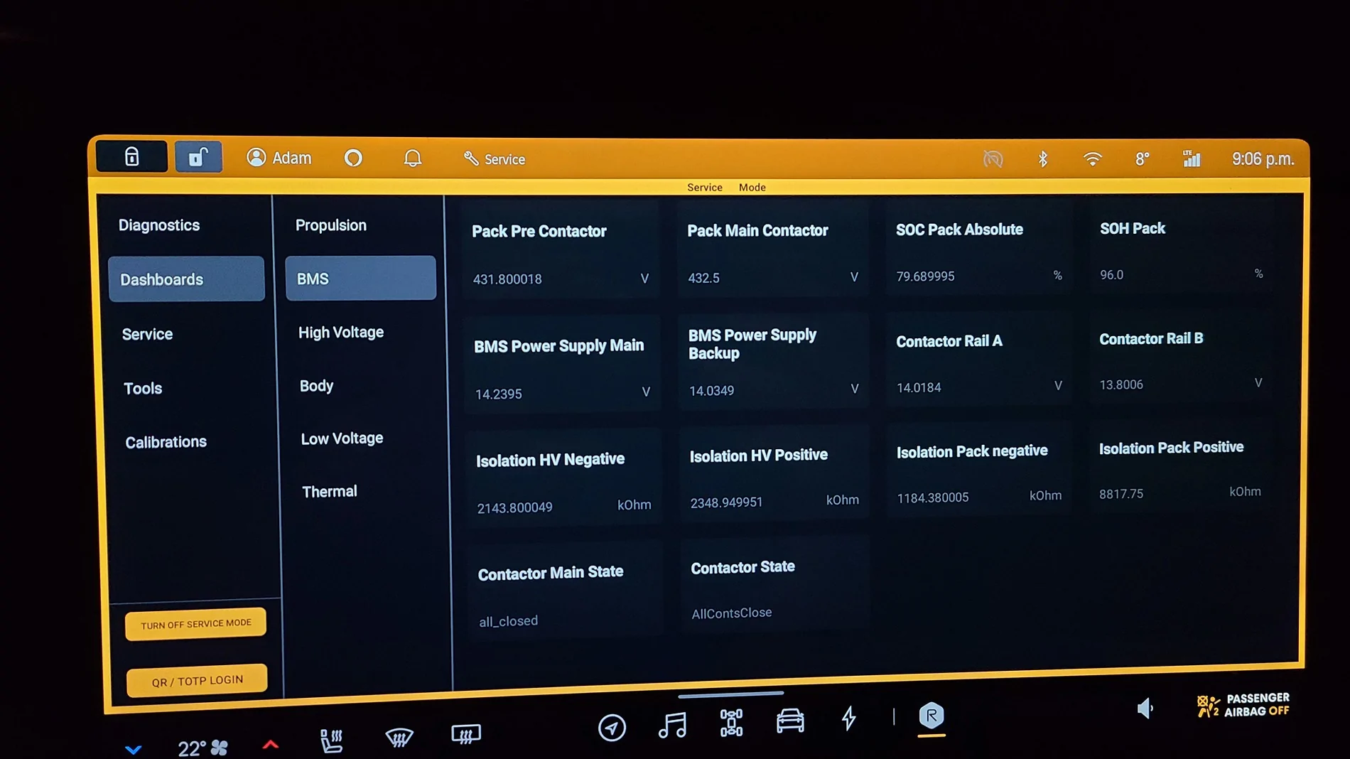 Rivian R1T R1S Battery pack SOH state of health data is coming in software update! (SOH, distance since last updated, max potential charge rate, current charge rate) 20231218_210644