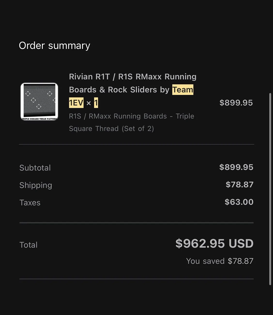 Rivian R1T R1S [FOR SALE] NEW RMaxx Running Boards / Rock Sliders –  R1S – Unopened IMG_5083