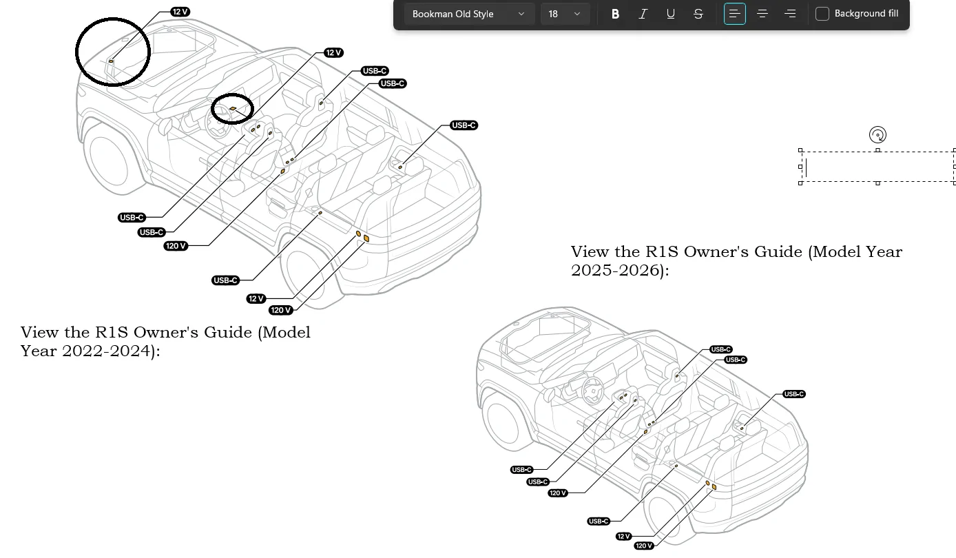 Rivian R1T R1S My SUV is 2024 looking for 12v inthe frunk 1775842504571-d6