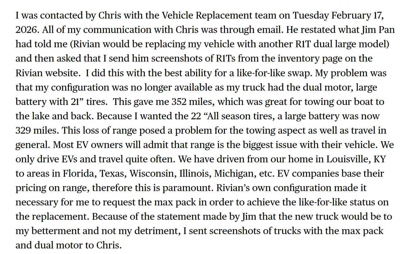 Rivian R1T R1S Rivian dropped my truck! 1776112594770-zt