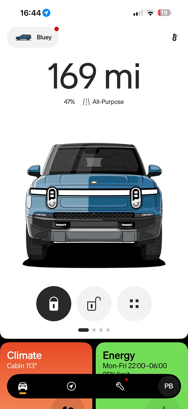 Rivian R1T R1S iOS 3.11.0 app version released IMG_7794